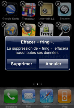 Comment supprimer une application sur iphone 4