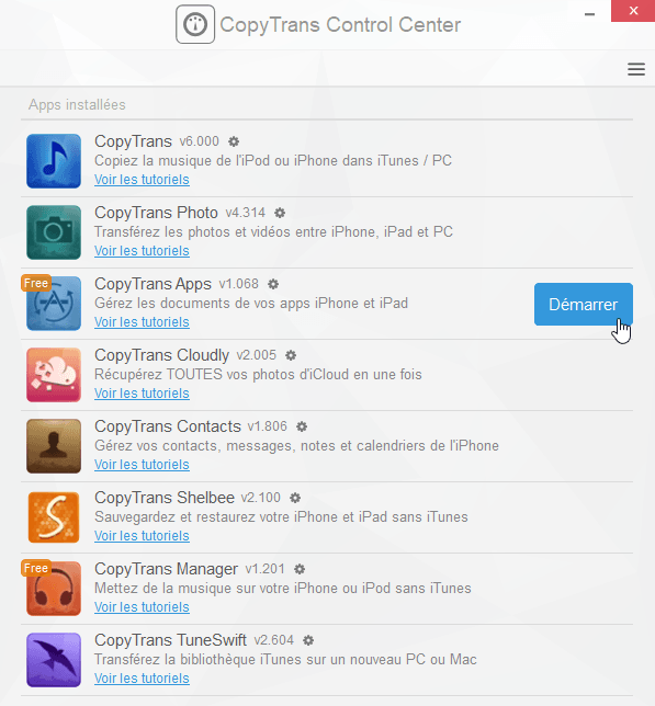 Installer application sur iphone depuis pc