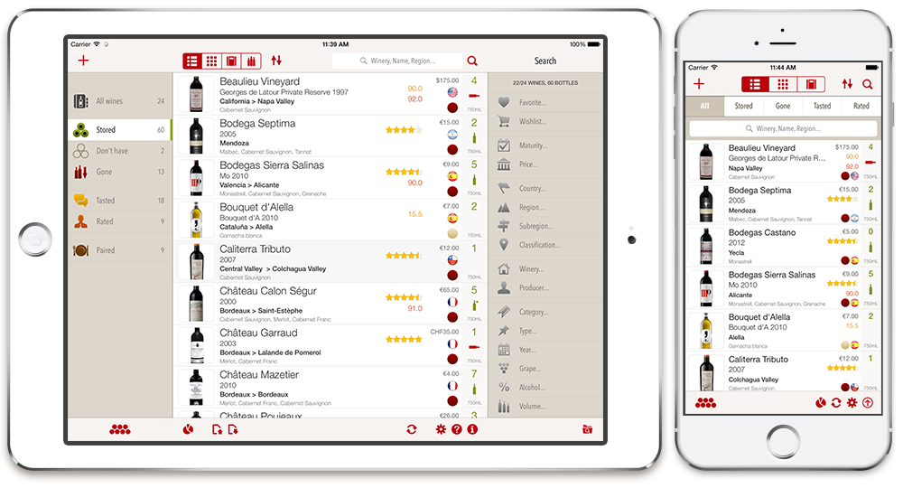 Meilleur application iphone cave a vin