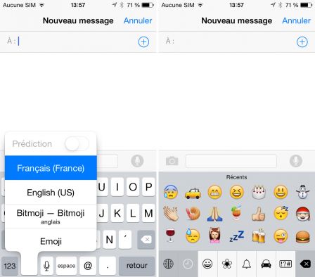 Application pour clavier iphone