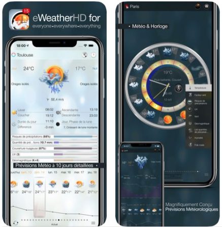Application meteo gratuite pour iphone
