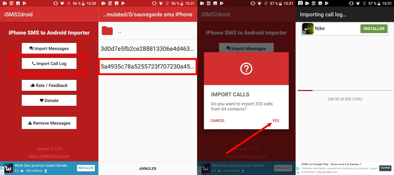 Application sauvegarde sms iphone