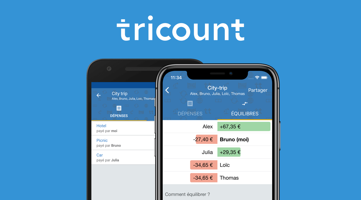 Application partage de frais iphone