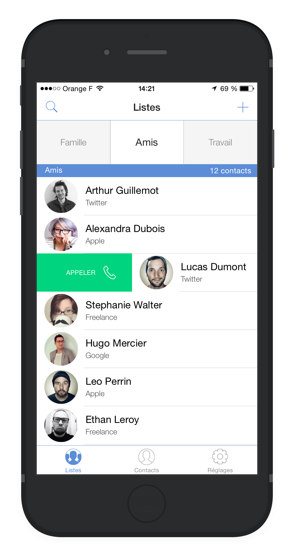 Application carnet d'adresse iphone