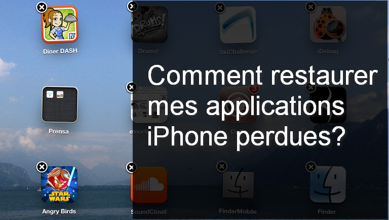 Retrouver une application deja telecharger iphone