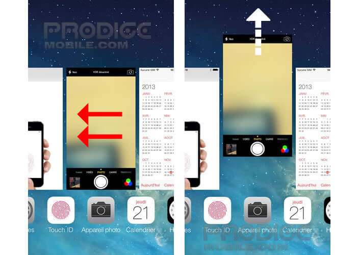 Fermer application iphone 5c