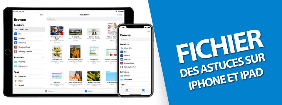 Application gestionnaire de fichier iphone