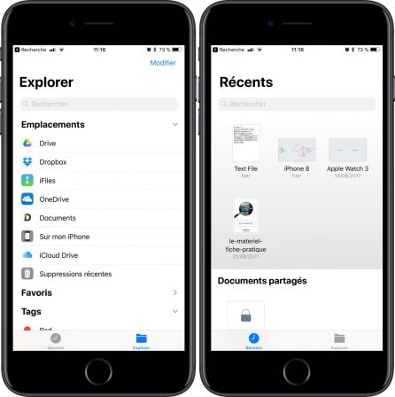 Extension fichier application iphone