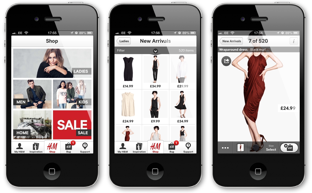 H&m application iphone