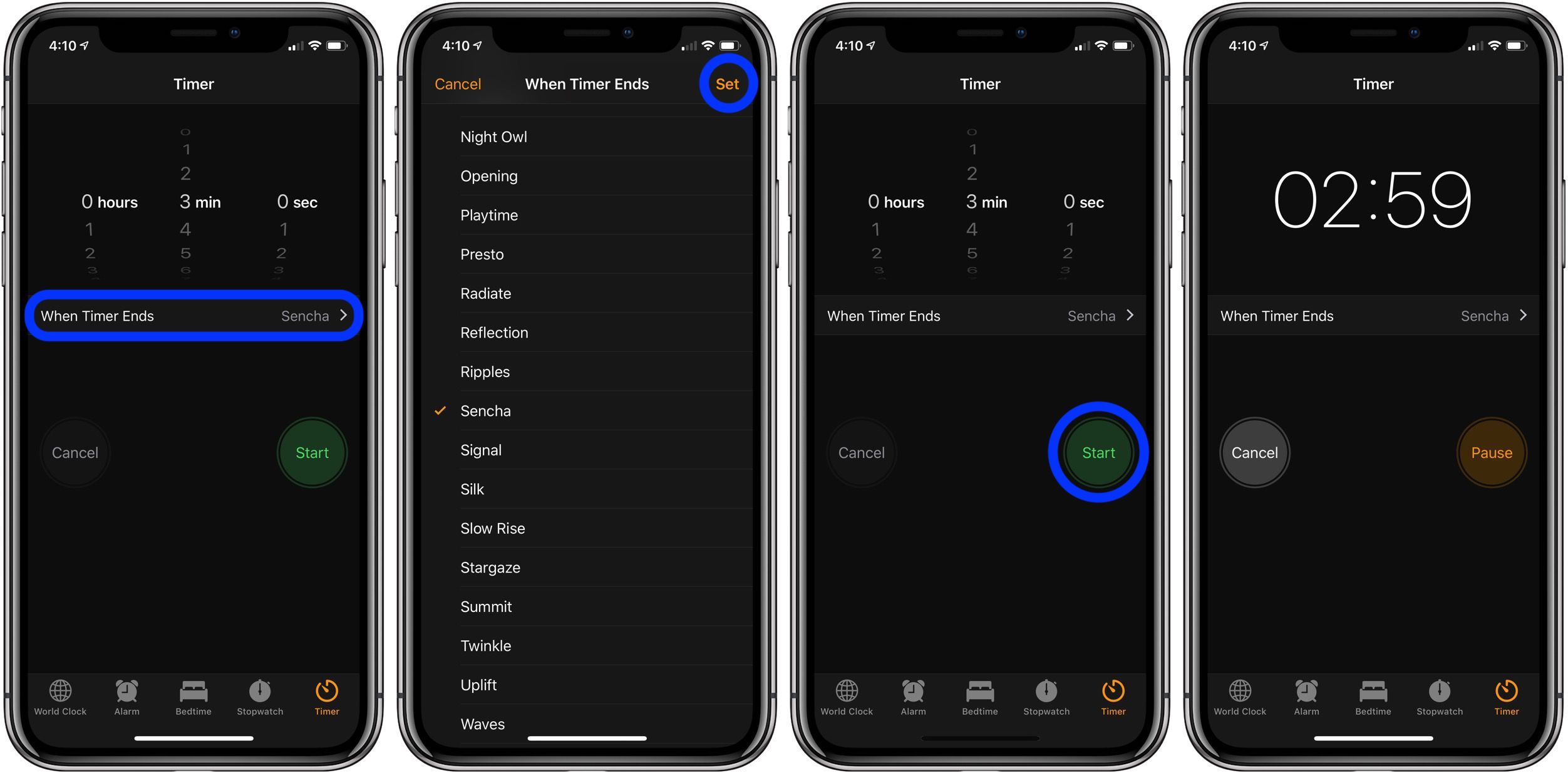 Application timer iphone