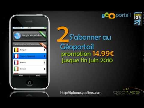 Application géoportail iphone