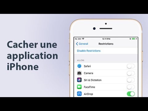 Application cachee sur iphone