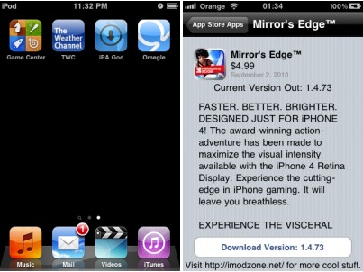 Iphone 4 installer application