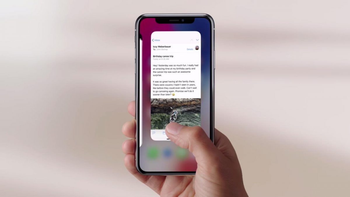 Sortir d'une application iphone