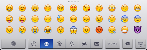 Application iphone emoticone