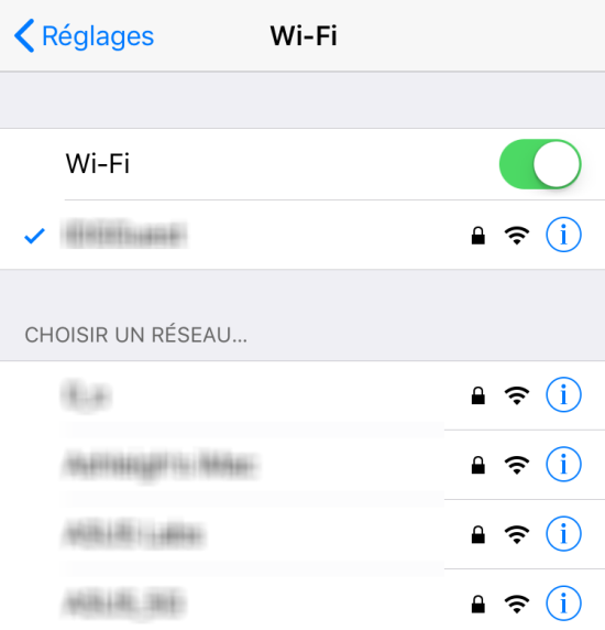 Mise a jour application iphone sans wifi