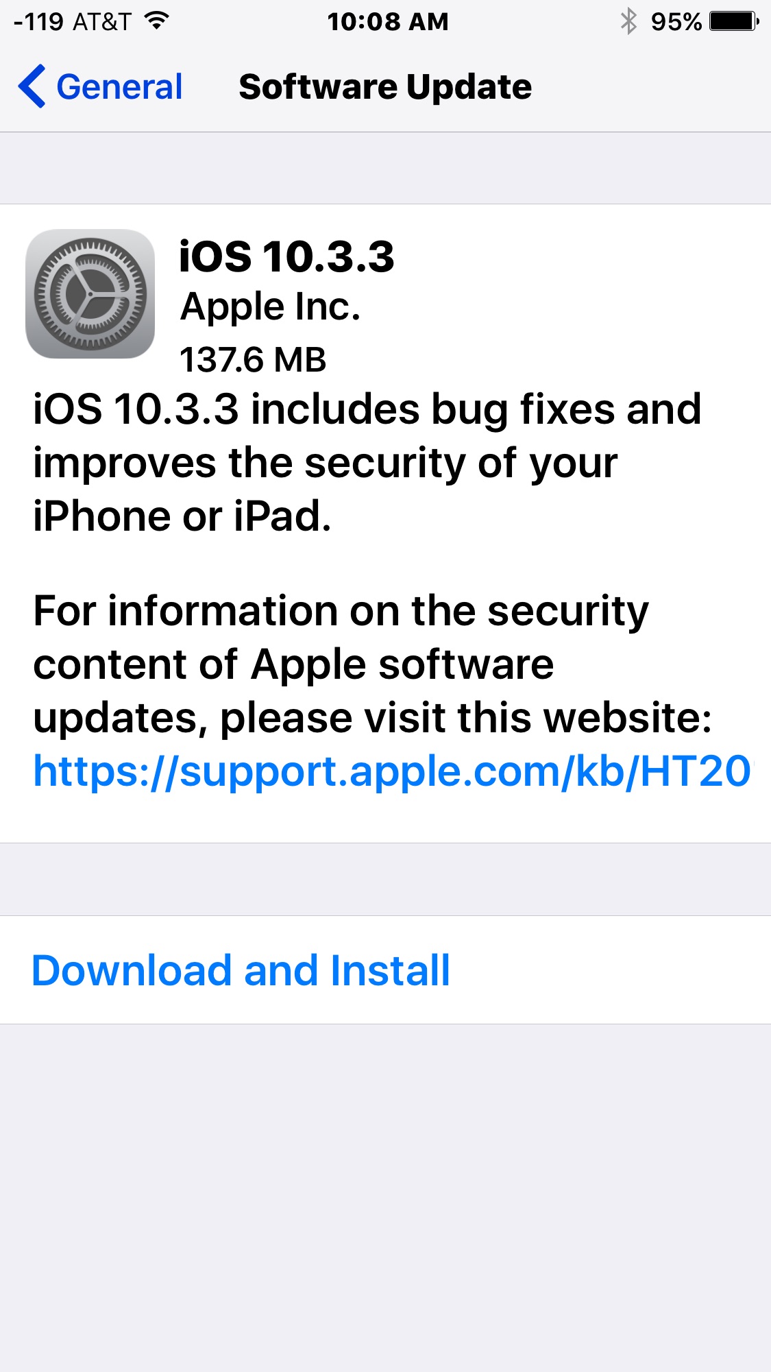 Iphone 6 mise a jour application impossible