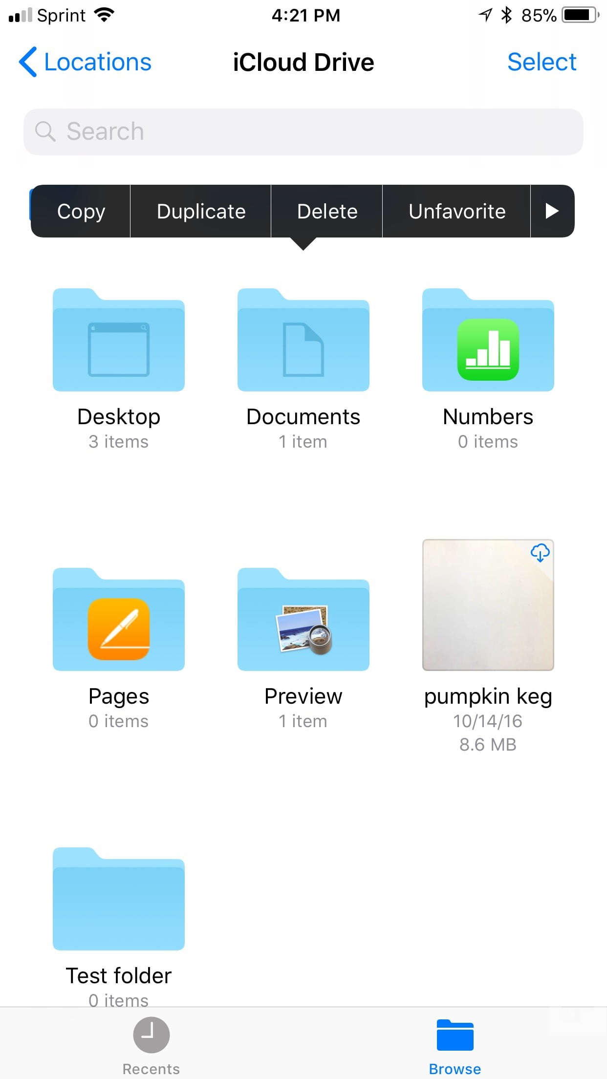 Application files sur iphone