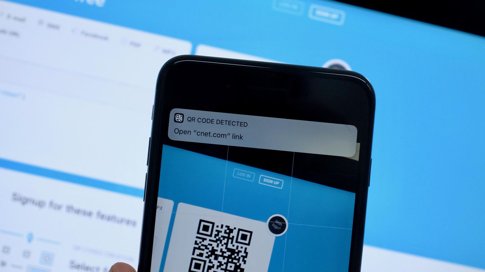 Application iphone qr code