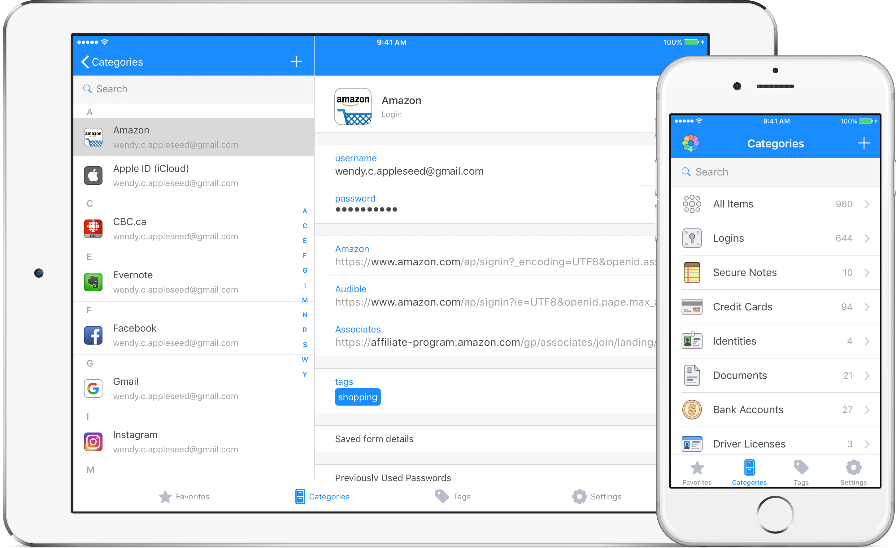 Application gestion mot de passe iphone