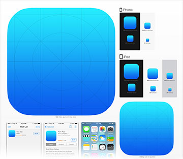 Format icone application iphone