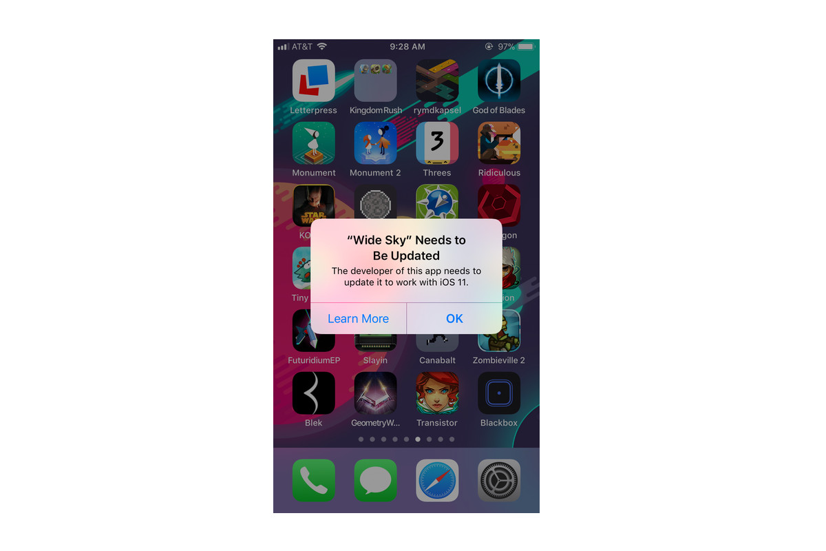 Impossible installer application iphone