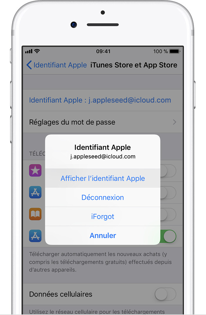 Resilier une application iphone
