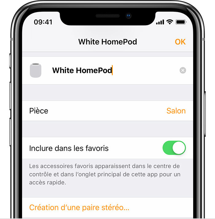 Changer le nom d'une application iphone