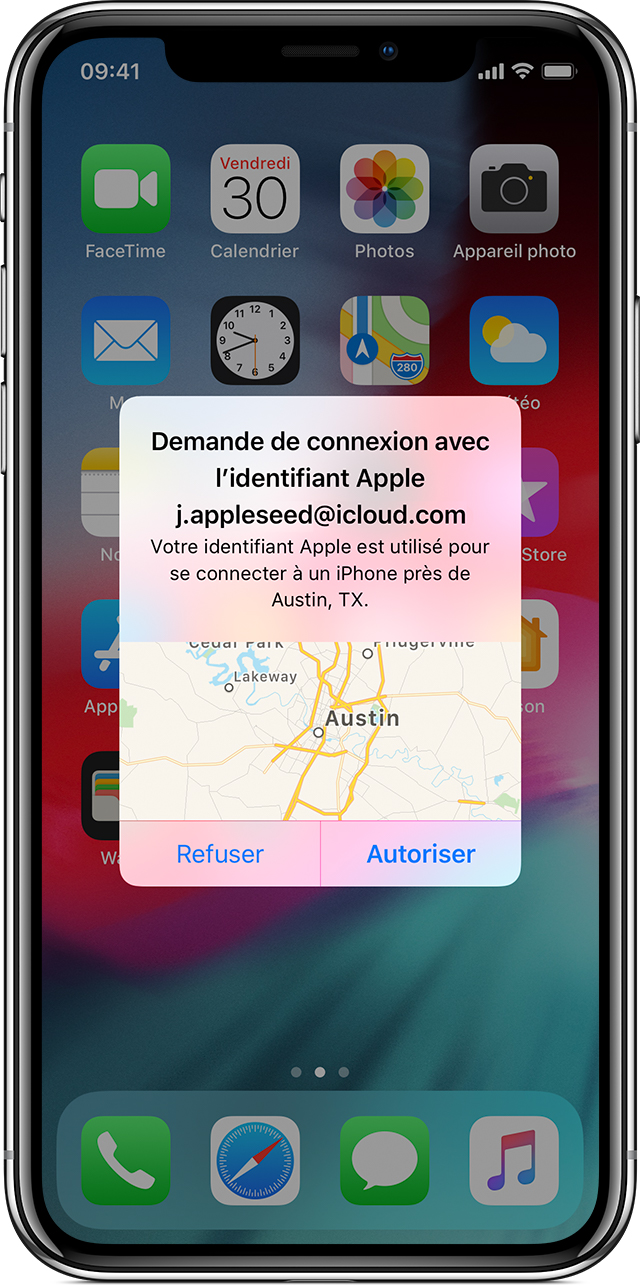 Mettre code sur application iphone