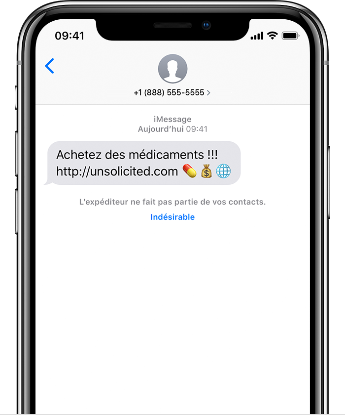 Application telephone bloque iphone