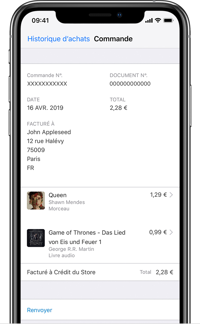 Afficher application iphone itunes