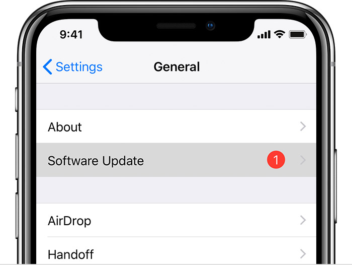 Application systeme iphone