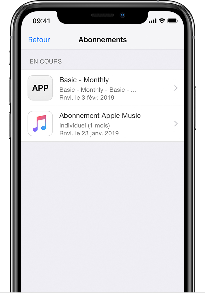 Comment se désabonner d'une application sur iphone