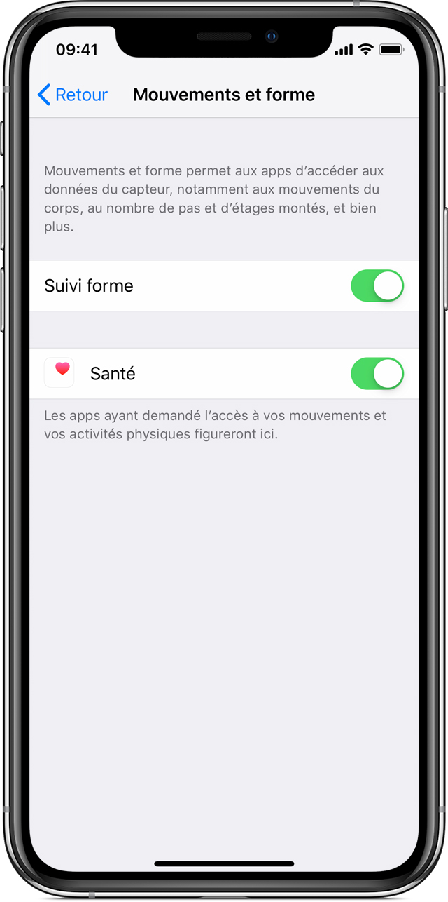 Autoriser une application iphone