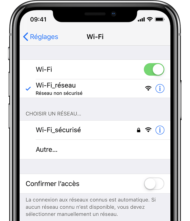 Application iphone pour detecter wifi