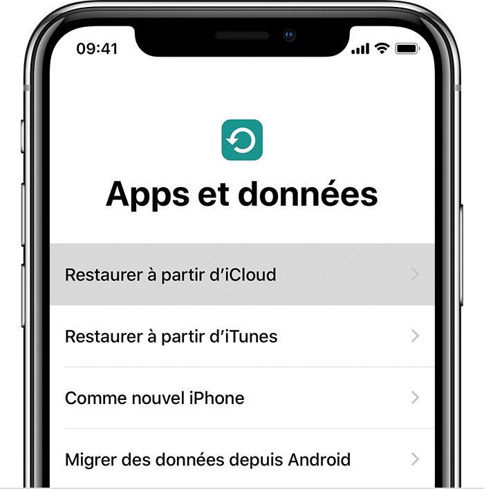 Comment recuperer mes application iphone