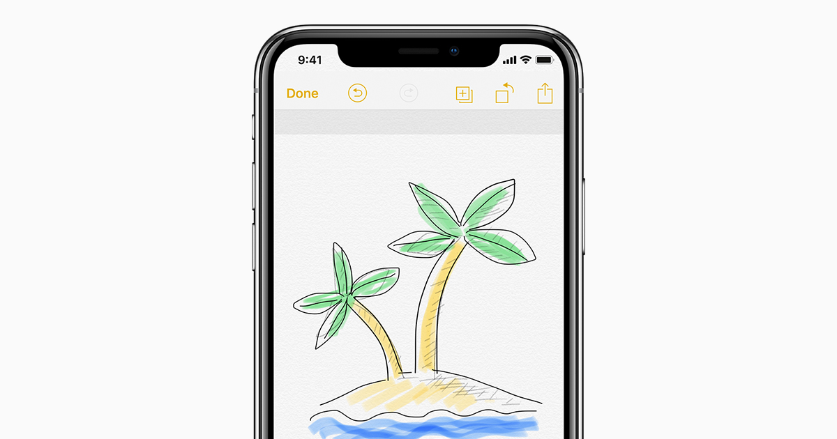 Application note pour iphone