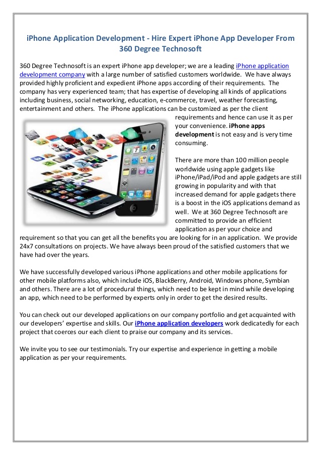 Application iphone 360