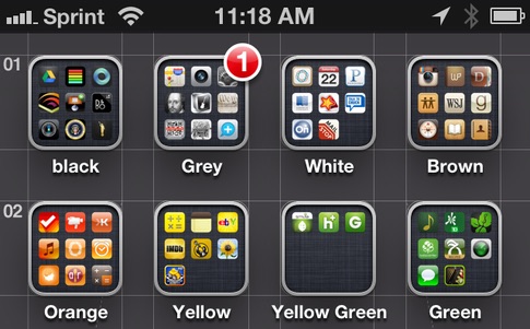 Rangement application iphone
