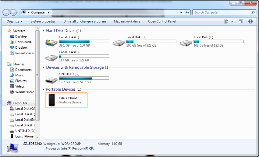 Application transfert photos iphone vers pc