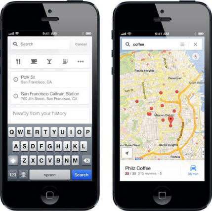Effacer historique application plans iphone