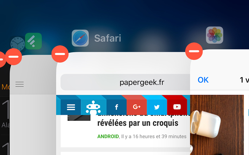 Fermer application iphone x