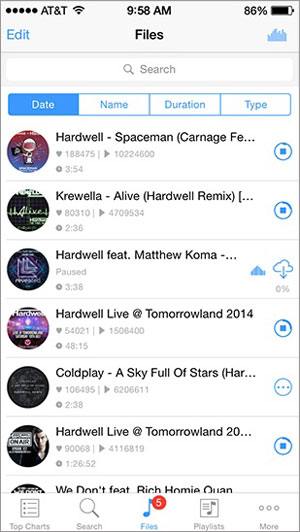 Reinstaller application video iphone