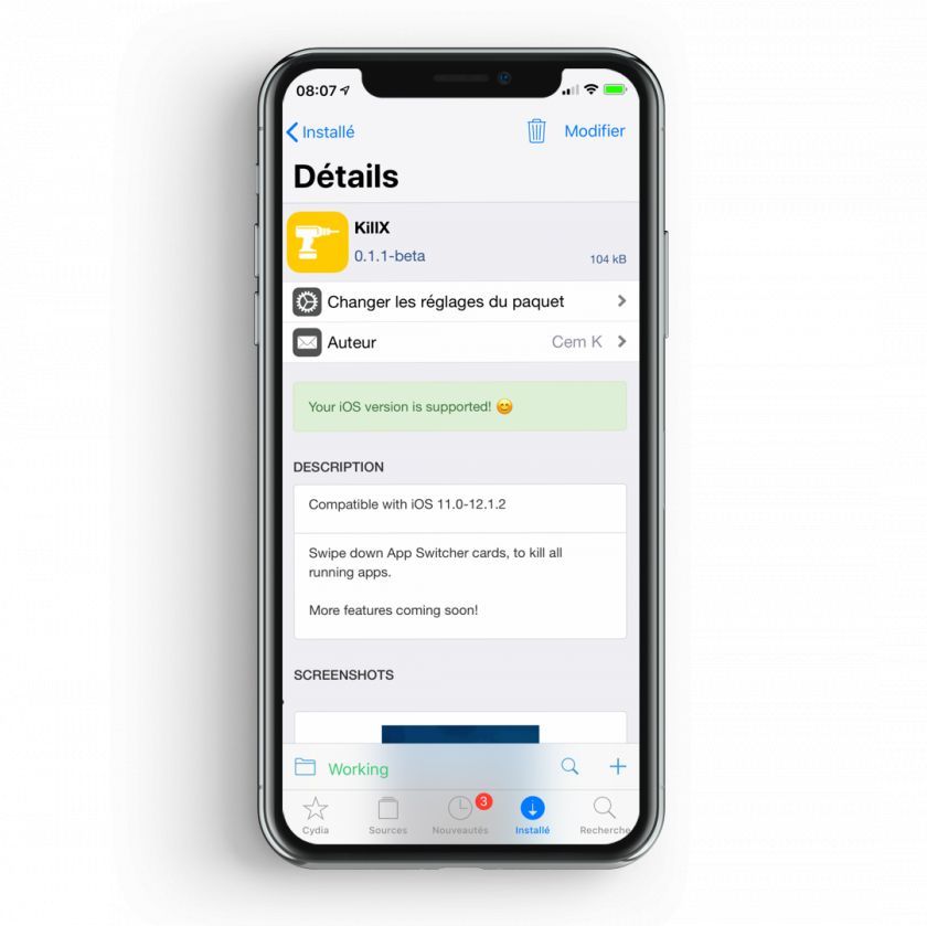 Application ferme toute seule iphone