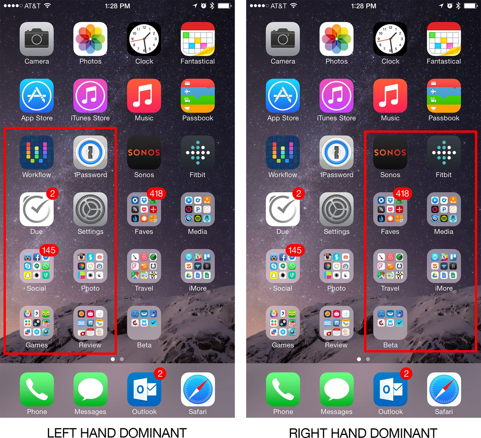 Application iphone 6s plus