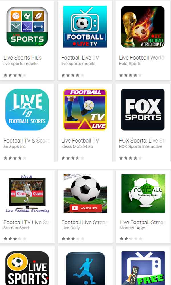Application iphone streaming foot