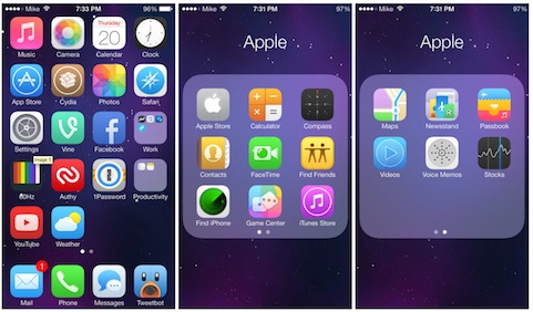 Application pour iphone 7
