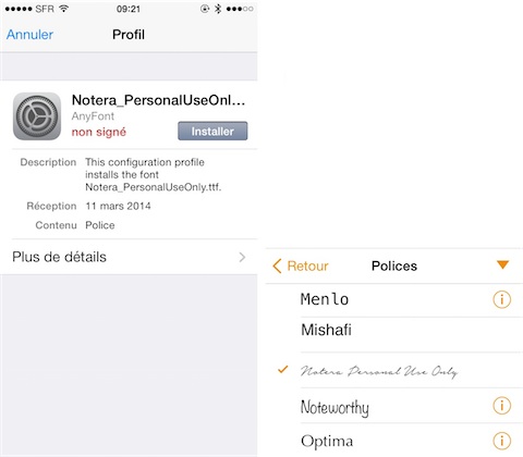 Application pour changer la police de l iphone