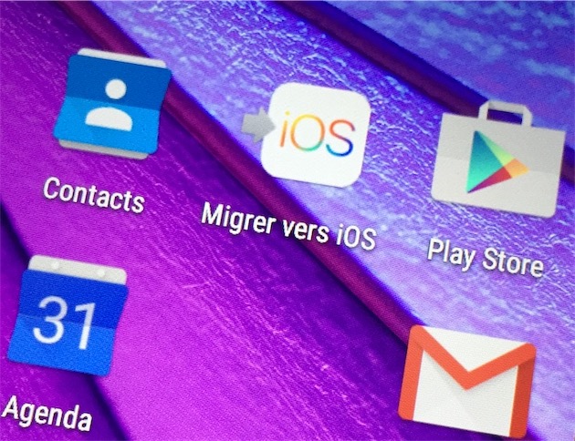 Application iphone vers android