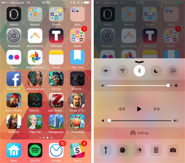 Application en attente sur iphone